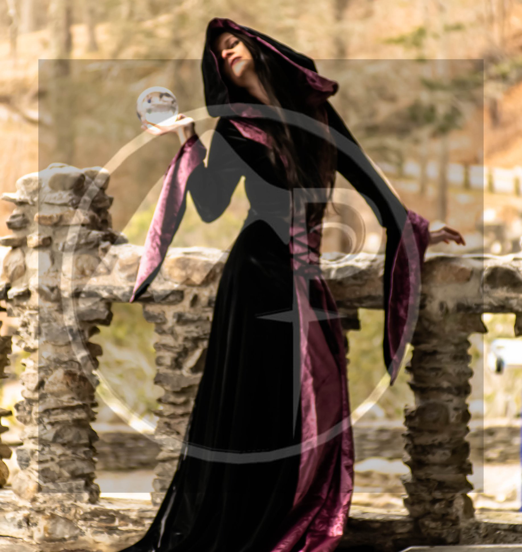 Fire dancer photoshoot